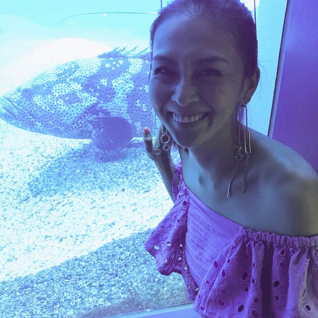 桜井裕美さんのインスタグラム写真 - (桜井裕美Instagram)「海遊館に行って来ました^_^ ベビちゃんも大きい魚に興味津々でした。 久しぶりの水族館楽しかった😋 暑い夏に涼しい水族館は最高だ❗️ #海遊館 #ベビちゃん初めての水族館 #大阪」8月12日 23時09分 - yumisakurai24