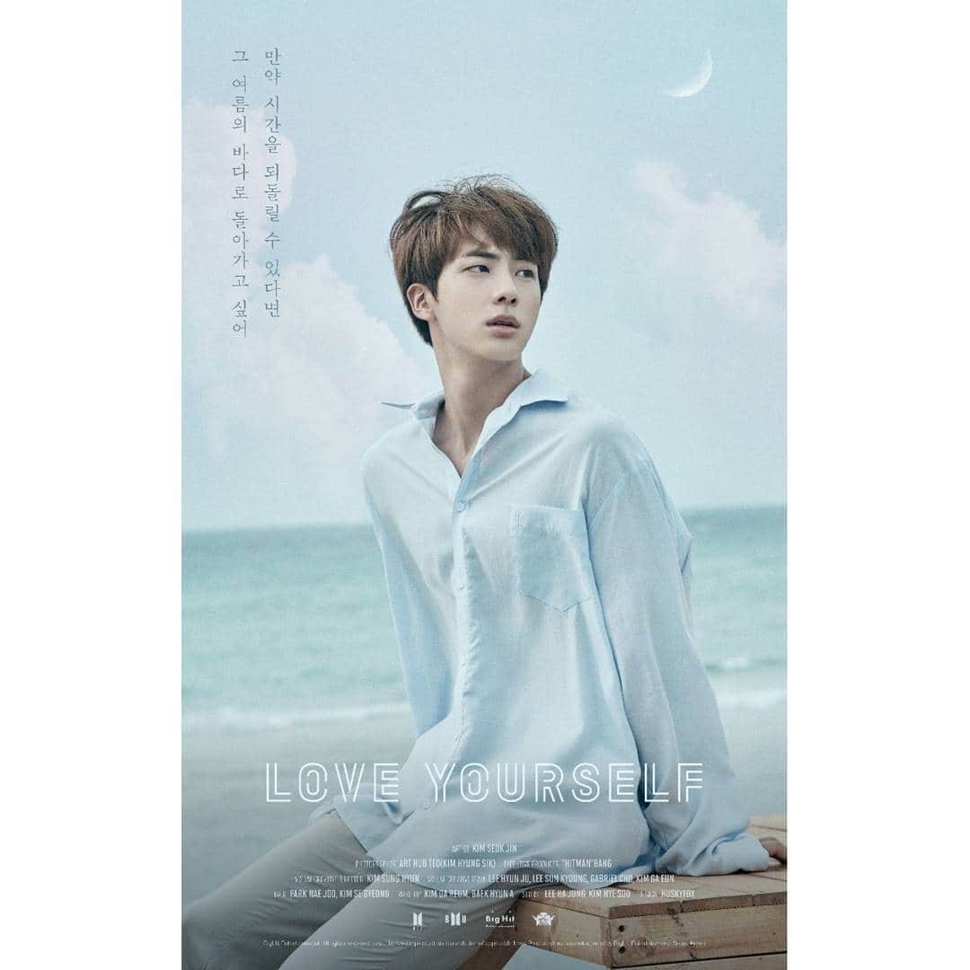 BTSさんのインスタグラム写真 - (BTSInstagram)「#BTS #방탄소년단 #LOVE_YOURSELF Poster #JIN」8月13日 0時00分 - bts.bighitofficial