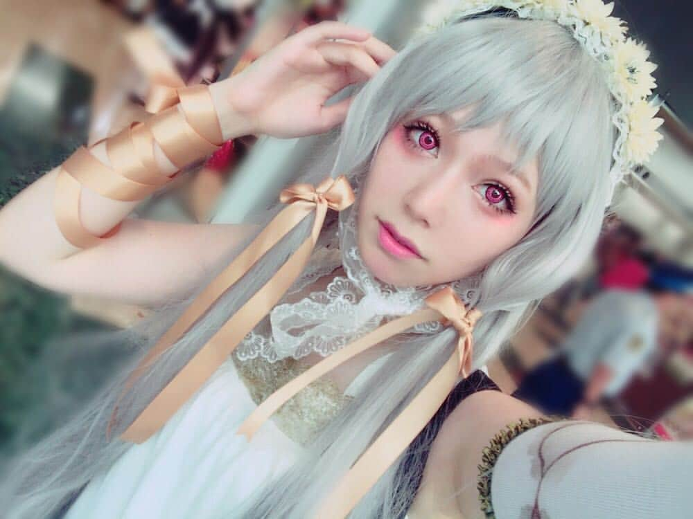 小日向楓のインスタグラム：「コミケお疲れ様でした♡  #コスプレ #自撮り #写真 #photo #selca #cosplay #c92 #c92コスプレ #シノアリス #sinoaliceーシノアリスー #ギシンアンキ #ギシン #instagram #instagood #instafllow」