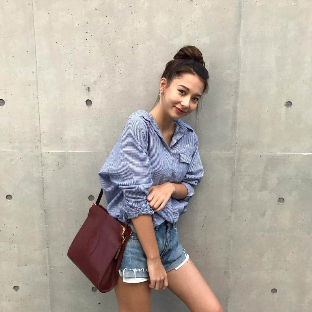 丹羽仁希さんのインスタグラム写真 - (丹羽仁希Instagram)「. 私服だよーん。 tops #gyda  bottoms #moussy  bag #cartier」9月9日 22時35分 - __niki22