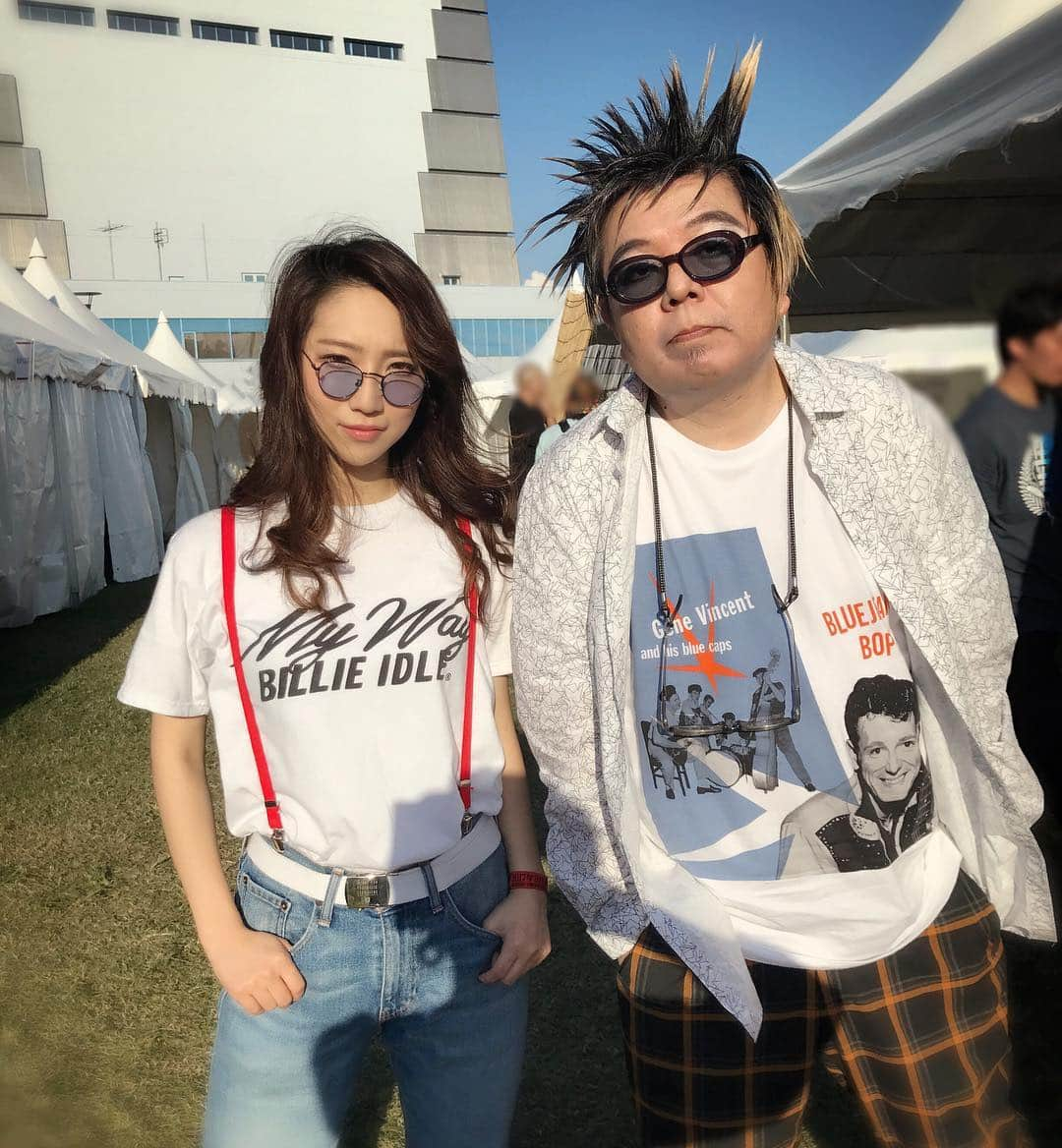 ファーストサマーウイカさんのインスタグラム写真 - (ファーストサマーウイカInstagram)「有頂天のケラさん。今日はBILLIE IDLE®のすぐあとに隣のステージで有頂天さんということもあったのでBYE-BYEのカバーで〆させていただきました。私なりのバトンをお渡しさせていただいた気持ちです。感無量でした。 事務所の大先輩でもあり、目標でもあるケラさん！ありがとうございます！」9月11日 0時26分 - f_s_uika