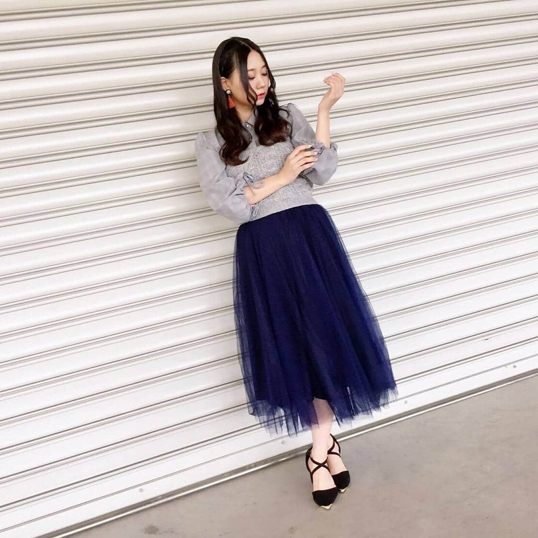 古畑奈和さんのインスタグラム写真 - (古畑奈和Instagram)「昨日の私服です☺  やっぱり秋はチュールスカートを 着たくなるし、好きです。  女の子らしさがたまらない…(笑)  #私服  #私服コーデ #AKB48 #SKE48 #握手会」9月11日 22時24分 - nao_furuhata