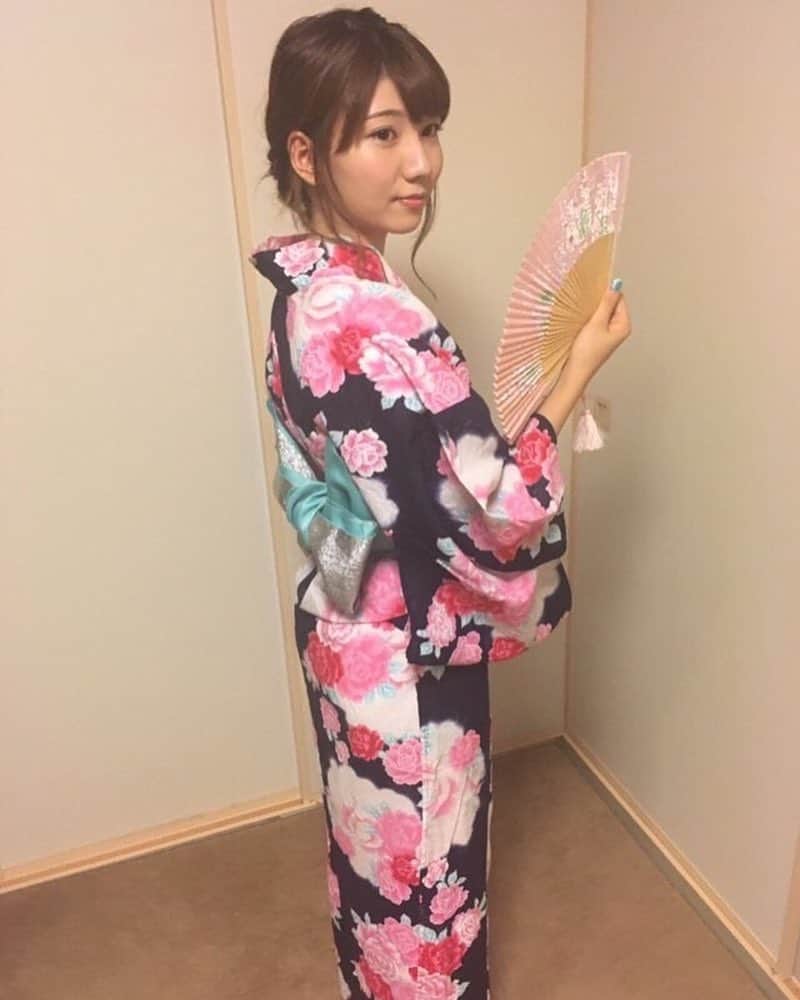 見返り浴衣美人図鑑2017のインスタグラム：「* No.26 望月みらいさん @mirai1120 * * #見返り浴衣美人 #きもの京小町 #見返り浴衣美人図鑑2017」