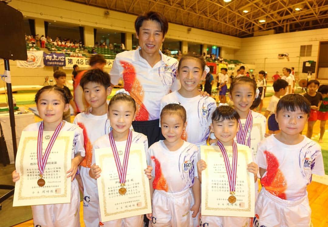 のインスタグラム：「第48回全国少年少女体操交歓大会で初めて試合出たIGCの選手達！頑張りました！僕も、1980年の第11回千葉銚子市のこの大会に初めて、小学校4年生で出場しました！生まれて初めての全国大会でした！#体操 #池谷幸雄体操倶楽部 #igc #池谷幸雄 #体操教室 #全国大会」