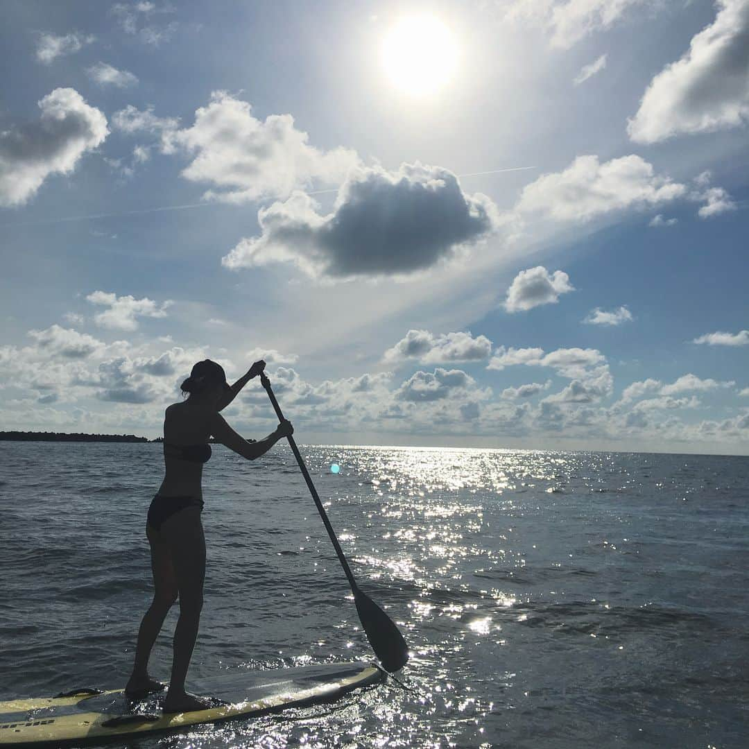 二瓶藍菜さんのインスタグラム写真 - (二瓶藍菜Instagram)「LET'S ENJOY SUP!! . . #🏄‍♀️sup #enjoy #let'senjoysup #happylife  #yunohama  #yamagatalife #instagood  #instalike  #sea」8月20日 16時05分 - aina.17