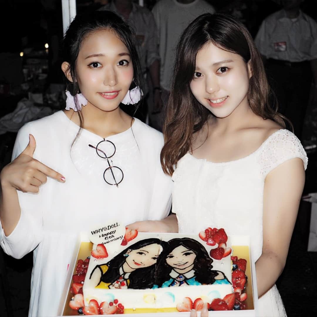 のインスタグラム：「8月21日◎ほわどる6周年🍰 ありがとうございました.°ʚ(*´꒳`*)ɞ°.💓 7年目も飛躍できるように！ 明るい未来が待ってますように！ 頑張ります☆。.:＊・゜ #ほわどる #ホワドル #WHY@DOLL #6thanniversary」