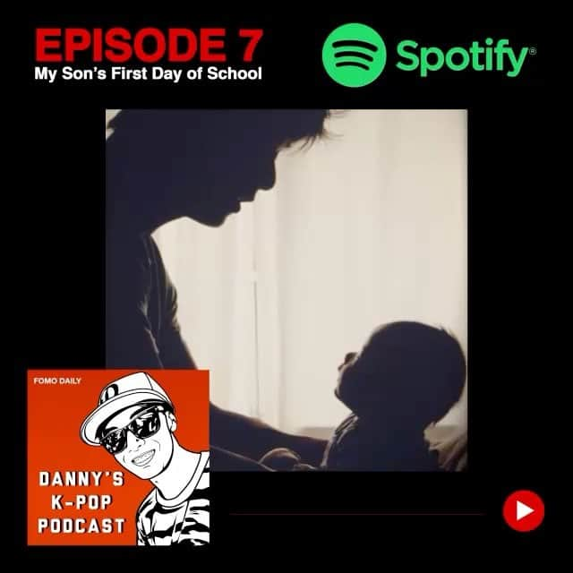 DANNY のインスタグラム：「Kids really do grow up so fast! Listen to the full episode on Spotify. Link in bio 👍」