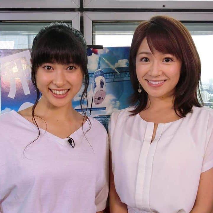 長野美郷のインスタグラム：「こんばんは😃🌃❤ 明日は8月最後の めざましどようび✨ ゲストさまは💕 土屋太鳳さん 6時45分頃をお楽しみに♪ #長野美郷 #めざましどようび #土屋太鳳」