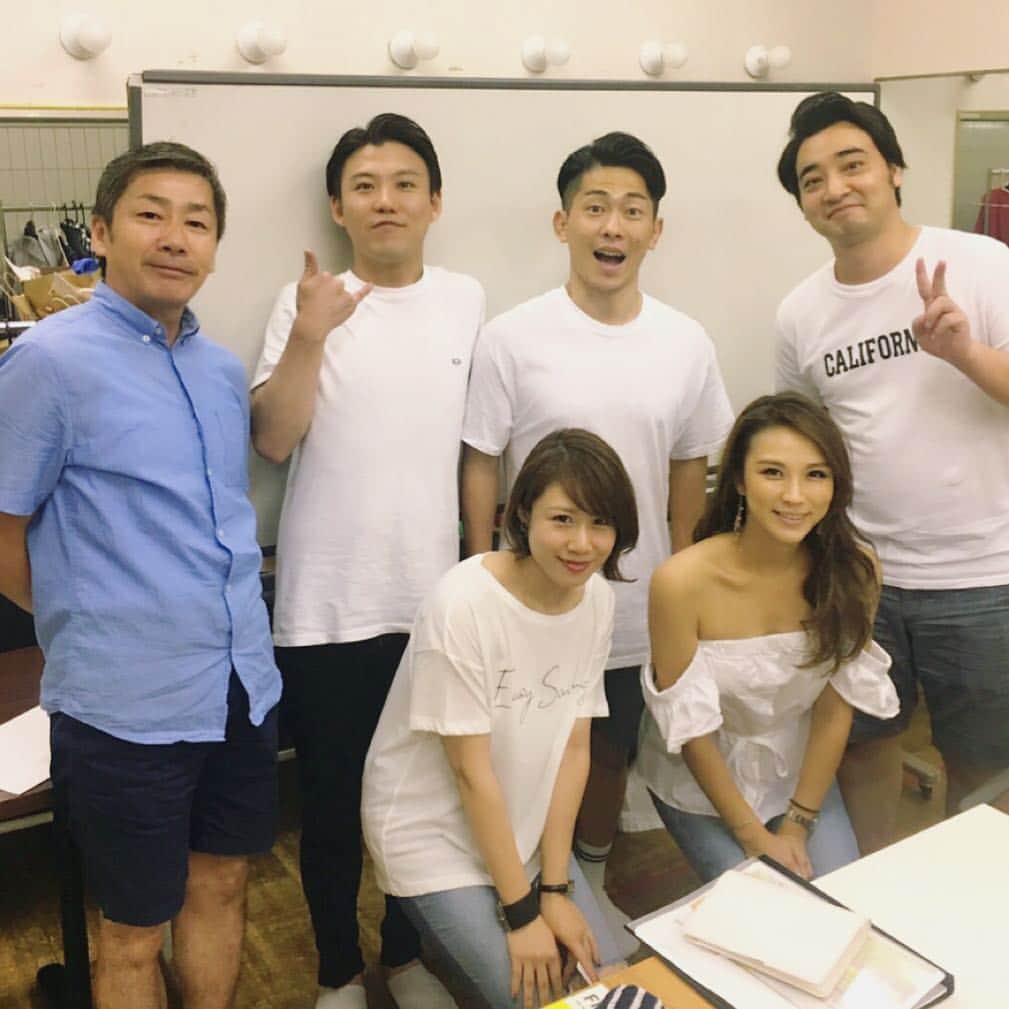 DJ みぃのインスタグラム：「あさっての関西コレクションMCメンバーで📸🎶😆 #関西コレクション #ジャングルポケット #KOJI #赤松悠実 #みぃ #mc #打ち合わせ」