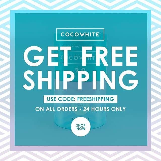 CocoWhiteのインスタグラム：「Payday treat! Shipping's on us all day 😘 Head to cocowhite.com and use code FREESHIPPING at checkout.」