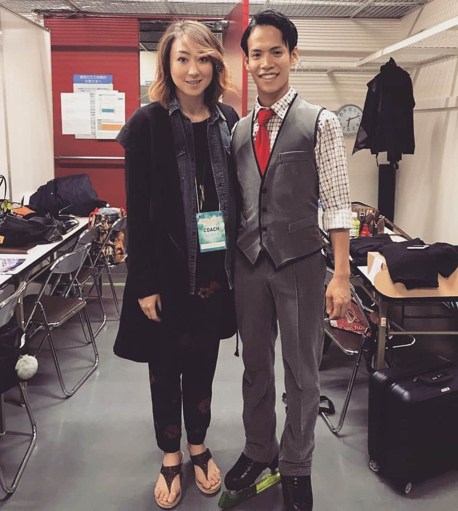 キャシー・リードさんのインスタグラム写真 - (キャシー・リードInstagram)「山田耕新くん！👏👏⛸🎌👍#friendsonice #coach #choreographer #bankman #determined #dance  https://ameblo.jp/reed-tokyo-japan/entry-12306222743.html」8月31日 21時00分 - cmr2070