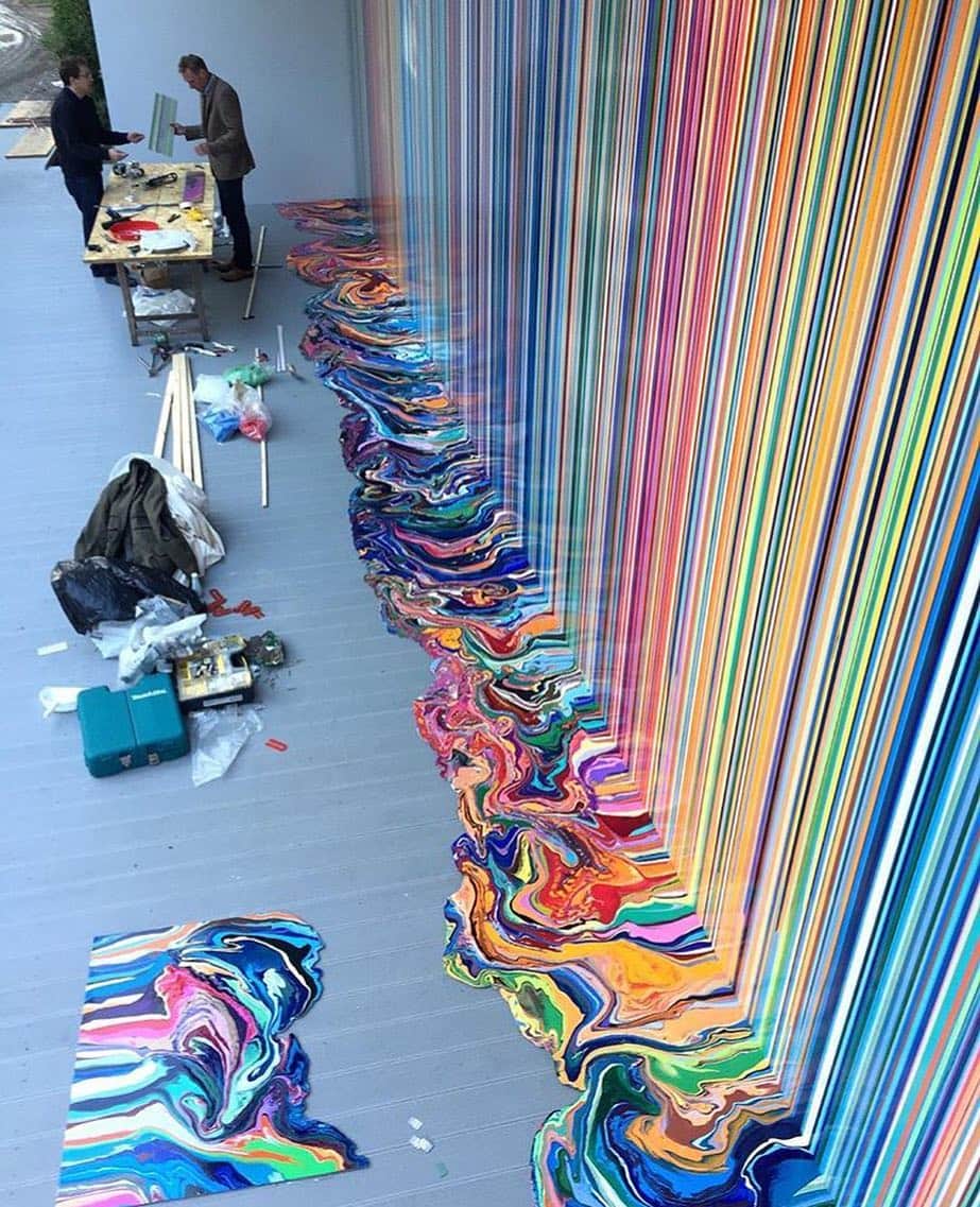 Snapfluenceのインスタグラム：「'Colourfall' in the works, by @iandavenportofficial」