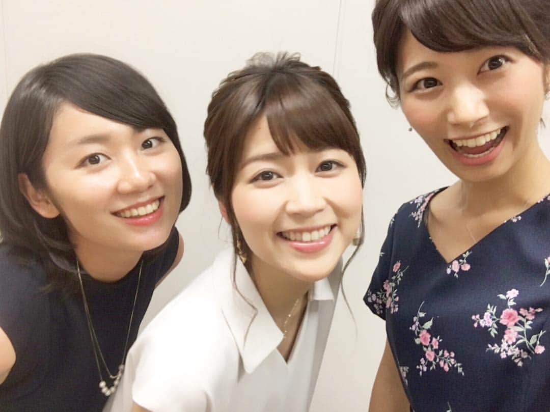 海老原優香さんのインスタグラム写真 - (海老原優香Instagram)「この3人の共通点。 なんでしょうか〜？🤔 ＊ ゆかゆかゆか💕 アナウンス室のゆかが集まり、テンション上がりすぎました😆✨ #竹内友佳 アナ #新美有加 アナ #海老原優香」9月2日 19時44分 - ebioffi