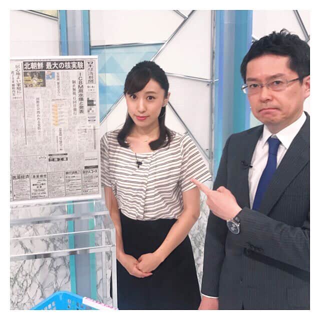 楠紗友里さんのインスタグラム写真 - (楠紗友里Instagram)「北朝鮮が過去最大の核実験に踏み切りました。 今朝はこのニュースからお伝えします！ #bsjapan #早起き日経プラスFT #日本経済新聞 #financialtimes」9月4日 5時22分 - sayuri_kusunoki