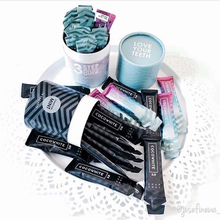 CocoWhiteのインスタグラム：「Cocowhite 2.0 is available in mint flavour or with activated charcoal 😍」