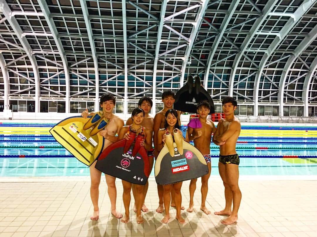 のインスタグラム：「🐬🏊🏻‍♀️👍🌞🐠💪🏽 素晴らしい環境で、競技だけに集中することができて。 最高な合宿でした！ ありがとうございました👏🏻 #強化合宿2017 #群馬県 #心優しい人ばかりで感動 #いいところだ😊@」