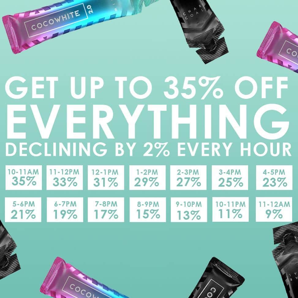 CocoWhiteのインスタグラム：「Happy Hump Day! We know how to treat you - get up to 35% off everything on cocowhite.com all day 🙌 (running in BST)」