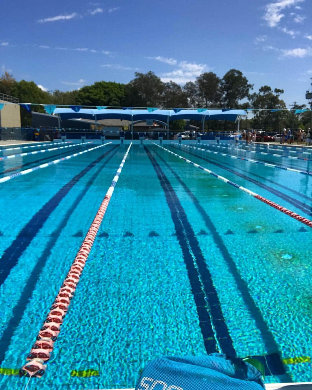 トーマス・フレイザー・ホルムズのインスタグラム：「Entire pool to myself 🙌🏻」