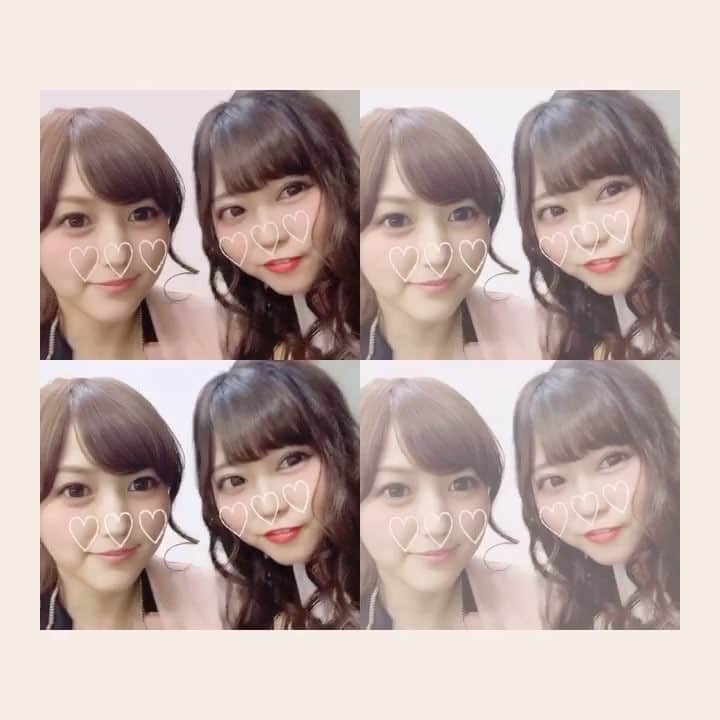 のインスタグラム：「ケンコバのバコバコテレビ収録Dayでした!!! .  今回初めてしれっと一度もメガネをかけませんでした👐POW メインMC×メガネ👐👓 .  放送お楽しみに❤️ . #ケンコバのバコバコtv #サンテレビ #収録は東京 #愛音まりあ ちゃん #園田みおん ちゃん #ケンコバ さん #今週は東京 #❤️」