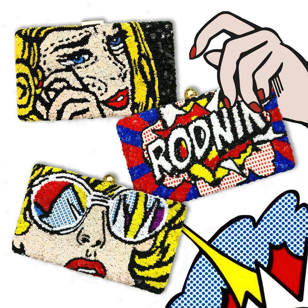 ロドニクのインスタグラム：「💥👛NEW SEQUIN BAGS ⚡️⚡️⚡️@therodnikband #sequinclutches #rodnik #bagart #artbags #bagsgopop #fashionart #wearableart #therodnikband #bags #sequin 💥🚀🚀🚀」