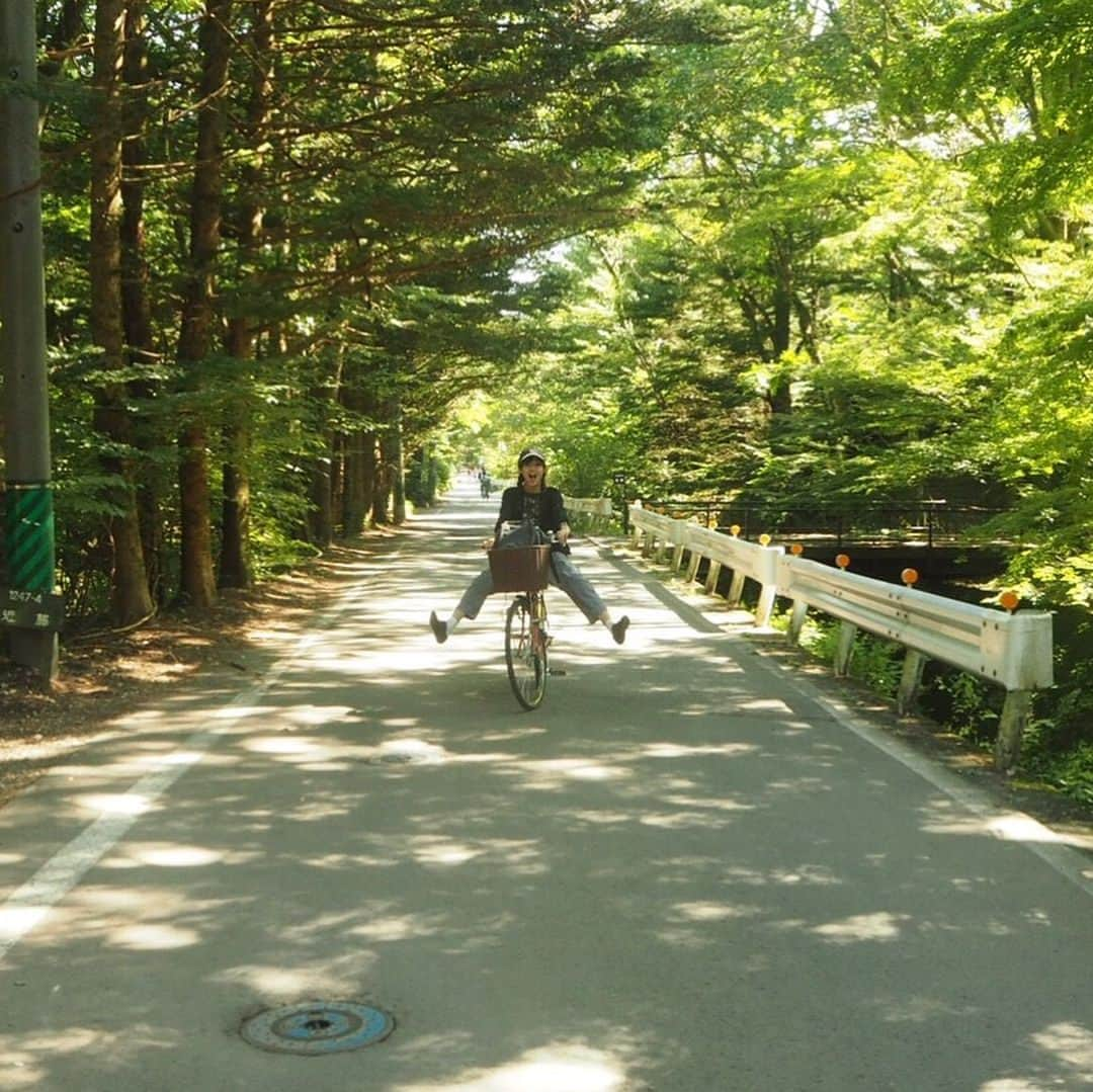 藤原さくらさんのインスタグラム写真 - (藤原さくらInstagram)「🚲 軽井沢＝最高」9月14日 20時18分 - mammothsakura