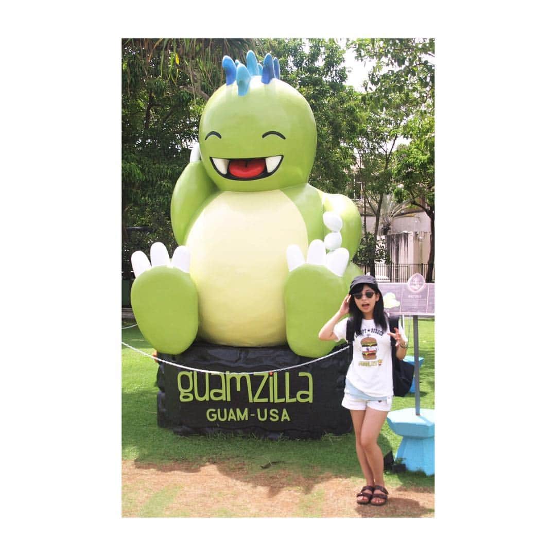 辻田良枝のインスタグラム：「. guamzillaかわいい😊😊 . .」