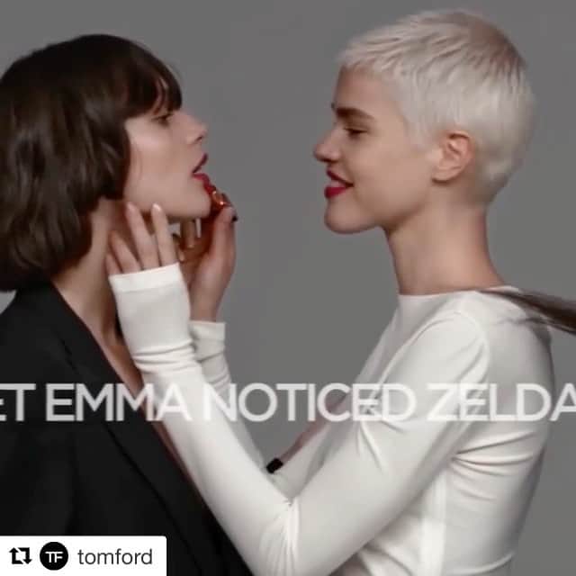 のインスタグラム：「#Repost @tomford  Oh my god it's out so excited about this 😍💙💜❤️ ・・・ The Girls have arrived. #TOMFORD #TFBOYSANDGIRLS 🎥: @inezandvinoodh #girlswholikegirls #wholikeboys #girlsandboysandtheirtoys #boyswhokissboys #boytoy 😏」