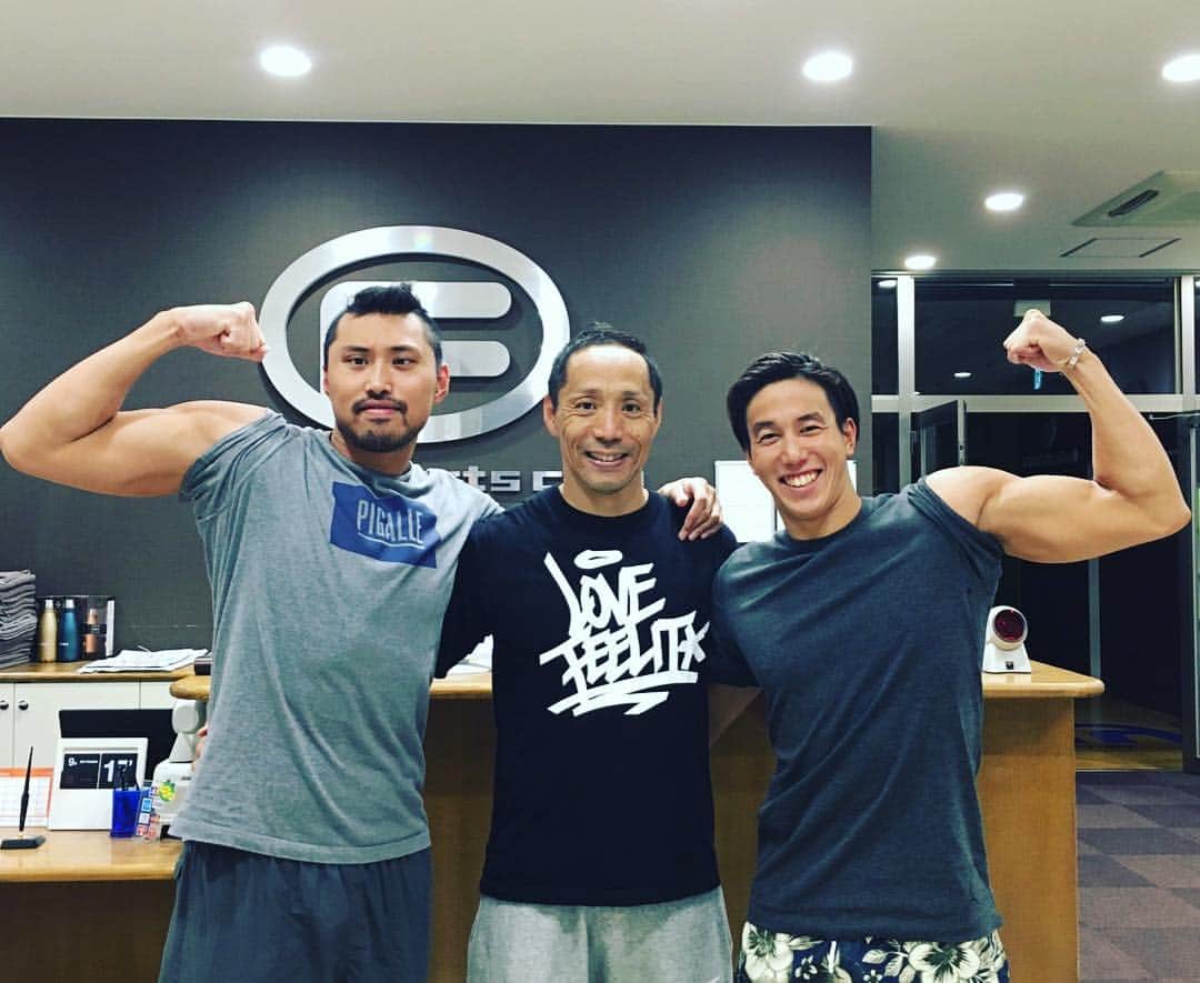 藤森太将のインスタグラム：「愛媛国体3日目はウエイトで追い込みました。 #愛媛国体2017  #Fitta松山 #台風18号  #100Brで1分を切るのは至難の技」