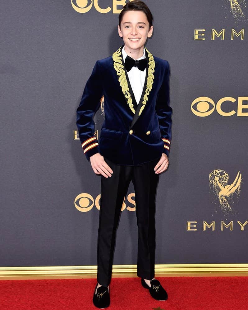 バルマンさんのインスタグラム写真 - (バルマンInstagram)「#NoahSchnapp wore #BALMAINKIDS Fall/Winter 2017 to attend the #Emmys Awards in Los Angeles.  #BALMAINARMY #StrangerThings」9月18日 17時26分 - balmain