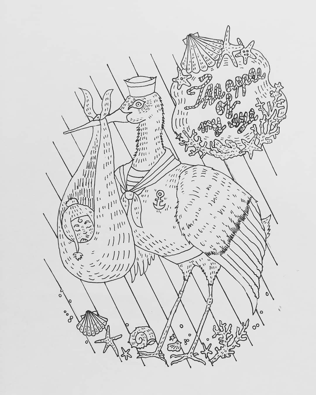 藤井祥子さんのインスタグラム写真 - (藤井祥子Instagram)「. この度、@emby.jp さんから発売されたアロマミスト付き刺繍サッシェの元となるイラストを描かせていただきました◎ . 「ファミリー」をテーマにした5つのサッシェにそれぞれの動物達を描いたのですが、なんとひとつひとつ手作りで、とても丁寧に刺繍でイラストを表現されていて、感動です、、！ . @emby.jp さんのHPのオンラインストアから購入できますので、ぜひご覧になってみて下さい☺️🎀 (以下embyさんのHPに掲載されている紹介文より) . 刺繍サッシェ② . 「The apple of my eye」 （かけがえのないもの）  ふさふさな毛並 散りばめた貝殻やラインストーン 赤ちゃんを包むふわふわなおくるみ 幸せの知らせを意味する『コウノトリ』を丁寧に刺しゅうしました。 「海」は「産み」と同じ響き、生命の誕生であることから「母なる海」と言われてきました。そんな海を想わせる「セーラーを着たコウノトリ」や、「海の生きものたち」が生まれてくる赤ちゃんを祝福してくれます。  付属のアロマミストを吹きかけて頂き、お部屋や玄関 またクローゼットなどでご使用頂けます。 上部のループで吊り下げていただくことも可能です。  ふと目にすると嬉しくなるような 日々をちょっぴりスペシャルにしてくれるサッシェです  本商品はBOXに入れてお届けしますのでギフトにもぴったりです。 ・・・・・・・・・・・・・・・・・・・・・・・・ Profile 海辺の街の宅配便さん。真面目な仕事振りから お便り以外の頼まれごとを引き受けることも。 家族は妻と息子が5人、ヒッピー精神で、息子達をのびのびと育てている。 ・・・・・・・・・・・・・・・・・・・・・・・・ Story 本日晴天、風向き良好！と口癖のご挨拶をしながら空高く飛びます。 幸せの知らせを意味するとも言われるコウノトリは 今日も大切そうに心待ちにする誰かのもとへ、ベイビーを運んでいます。 . . . #mywork #illustration  #emby #embroidery#刺繍 #animal #baby #stork#コウノトリ」9月18日 22時27分 - shoco_fuji