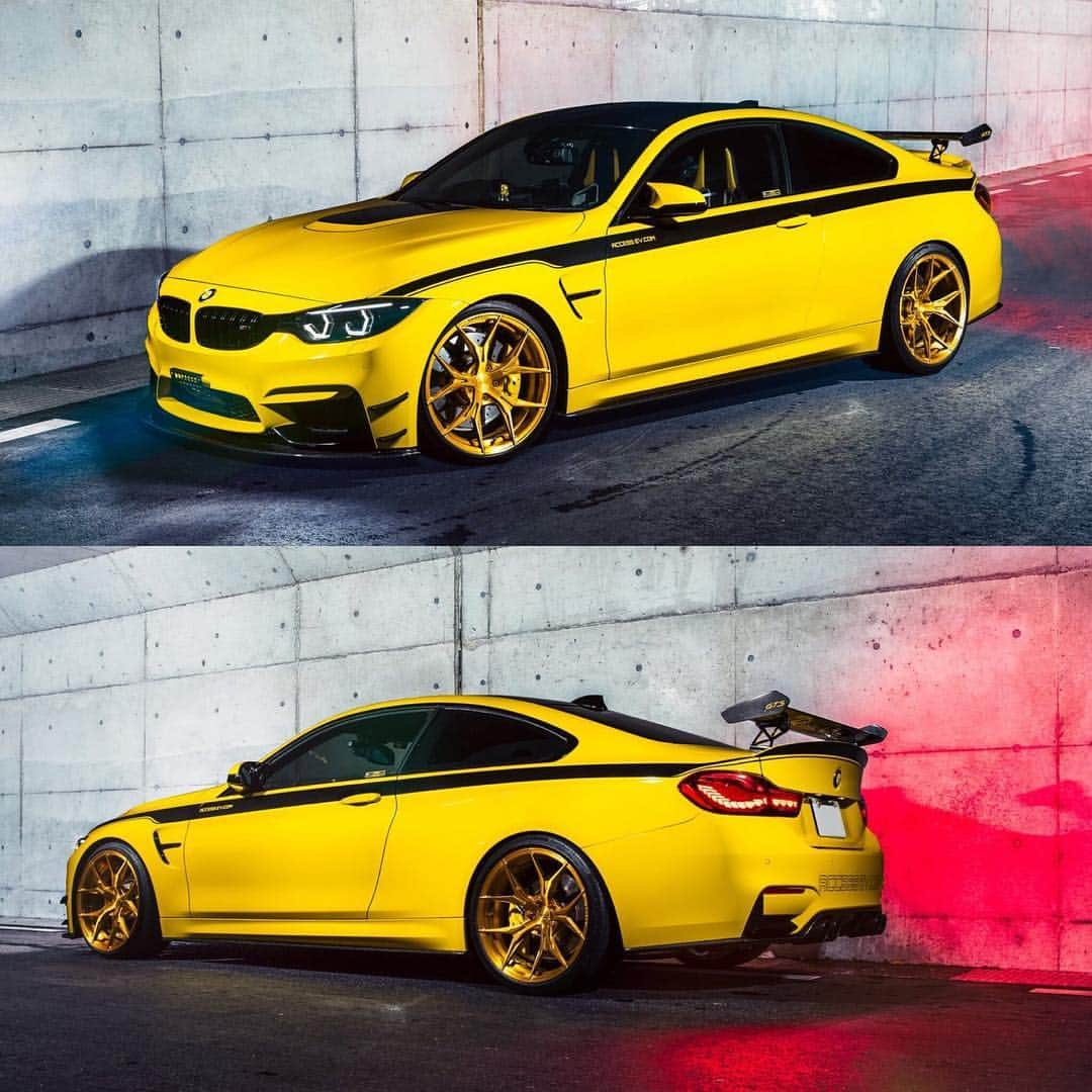 Fieldstone1993のインスタグラム：「BMW M4 owner @m4inazo  #BMW #BMWM4 #Rohana #bimmer #bimmerfest @bmw  @bmwjapan  @bmwm  @accessevolution_meguro  @advanceeight.tokyo  @advance.eight  @kohlenstoff_tuning  @3ddesign_japan  @rohanawheelsjpn  @rohanawheels  @ossdesigns #自動車写真家」