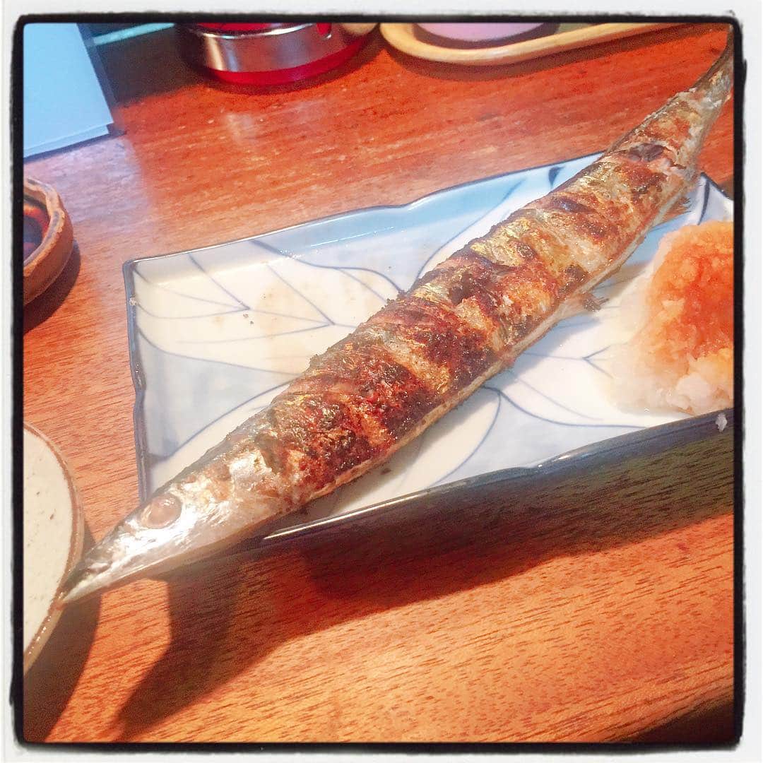 柳下毅一郎さんのインスタグラム写真 - (柳下毅一郎Instagram)「今年初秋刀魚」9月23日 19時36分 - garth_y