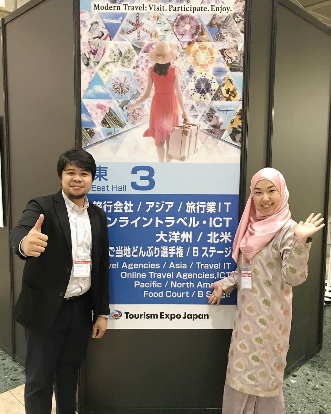 Risa Mizunoさんのインスタグラム写真 - (Risa MizunoInstagram)「My husband and I got a wonderful opportunity to promote Malaysia at the largest travel event, Tourism Expo Japan 2017 in Tokyo🗼✨ One of our big dream is to be a bridge between Japan and Malaysia and this exhibition was the milestone to move one step closer towards our dream. Alhamdulillah We are hoping more interactions between the two countries in many ways and we will contribute by our own uniqueness 😊 Special thanks to @tourismmalaysia_japanoffice for organising the event and for those visited Malaysia booth. Terima Kasih and see you next year, Inshallah!  #japanesemuslim #islam #muslim #muslimah #japanese #japan #tokyo #malaysia #muslimahtokyo #jepun #tourism #trip #travel #日本人ムスリム #日本 #東京 #イスラーム #マレーシア #国際結婚 #旅行 #旅 #ツーリズムexpoジャパン #tourismmalaysia #🇲🇾 #❤️ #🇯🇵」9月24日 20時01分 - muslimahtokyo