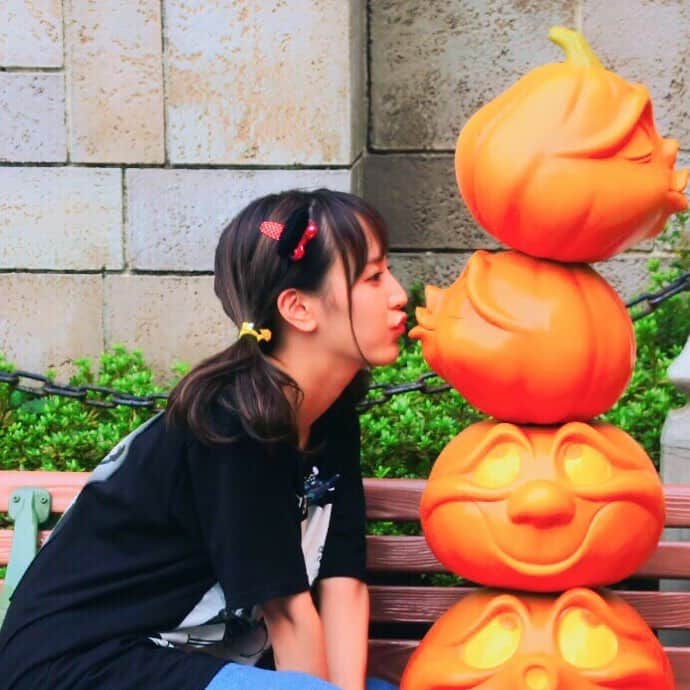 浜田由梨のインスタグラム：「#kiss #disney #halloween #goodnight #いい夢みろよ #💕」