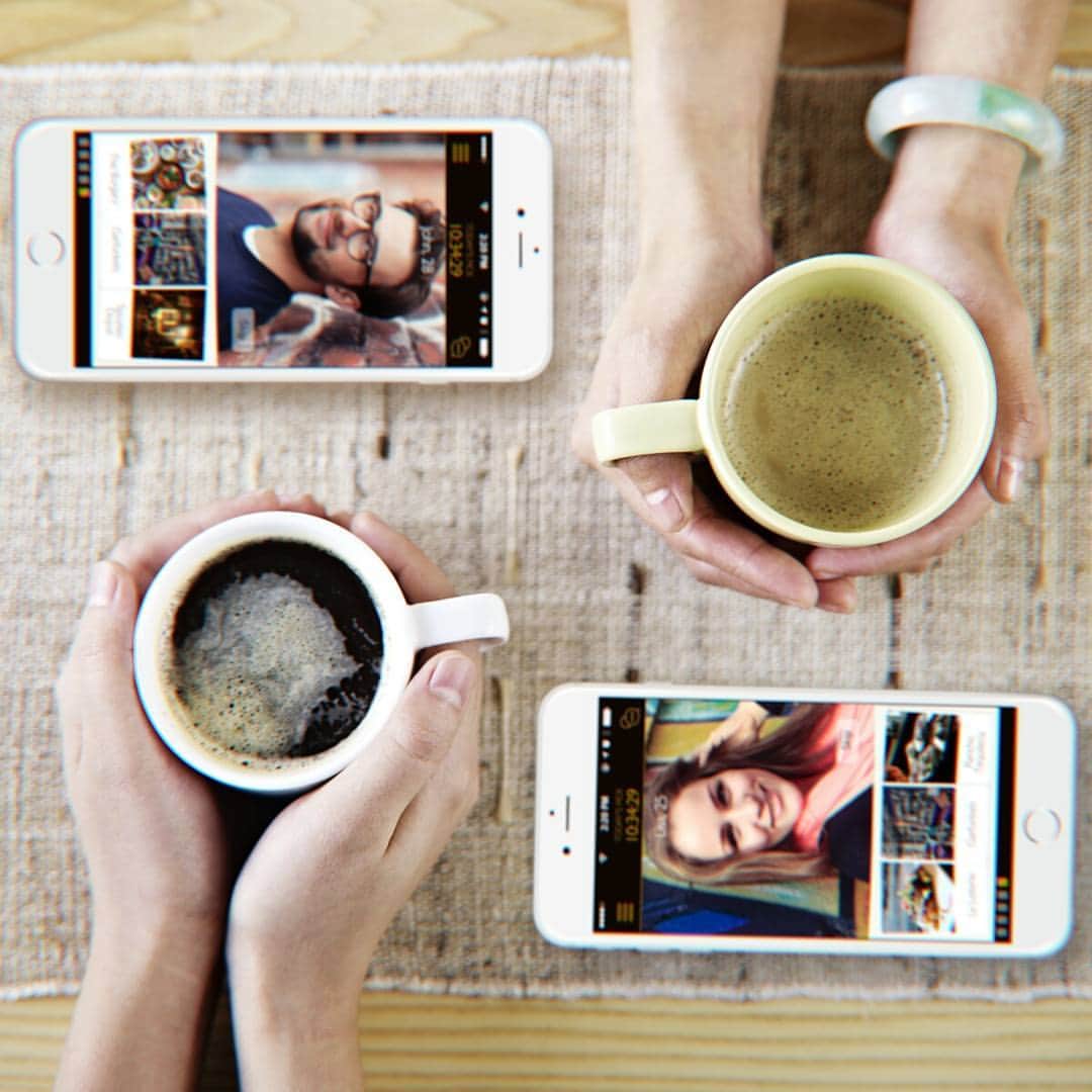 Dine - More Dates, Not Swipes.のインスタグラム：「Who said dating is complicated? Our users certainly don't. #cafe #coffee #firstdate #theone #love #cute」