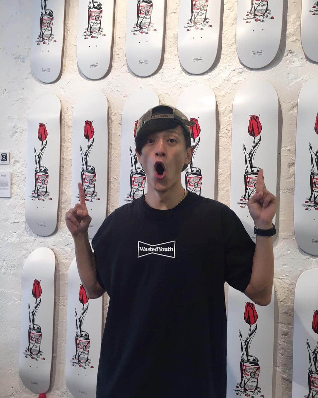 のインスタグラム：「WASTED YOUTH🌹🌹🌹 @verdy 🤣🤣」