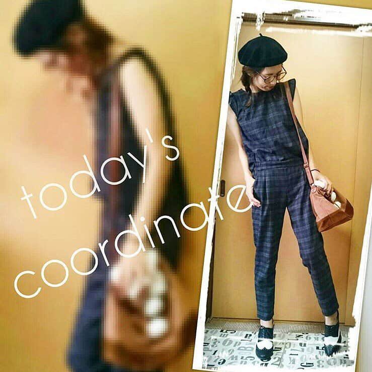 セレクトショップ8eightのインスタグラム：「. . #ベレー帽コーデ . @yukari_2113さんがベレー帽を紹介してくれました♫ . . #Repost @yukari_2113さん ・ #今日のコーデ  ｾｯﾄｱｯﾌﾟ#jillstuart ｼｭｰｽﾞ#GU ﾊﾞｯｸﾞ#古着 ﾍﾞﾚｰ帽#セレクトショップ8eight  @select_shop_8eight さんのこのベレー帽、伸縮性があってめっちゃ被りやすい♥ ベレー帽初心者のあたしでもサッと被れるw 娘ちゃんに合わせてもめっちゃ可愛かった⤴⤴親子で共有しよーっとw  夏はドット、秋はチェック…最近チェックばかり買ってる…(笑)このセットアップ…リサイクルショップで新品タグ付きの…2000円w 定価17000円するらしぃ😲イイ買い物した😆  今日の占い11位。どんどん悪くなってますw  #きょコ#今日のファッション#ママファッション#ママコーデ#プチプラコーデ#秋コーデ#秋ファッション#セットアップ#チェック柄#ベレー帽#プチプラ#メガネ女子#オシャレ好き#服好き#おしゃれさんと繋がりたい#お洒落好きな人と繋がりたい . . . . @yukari_2113さんのIGに素敵なコーデがたくさんございます✨ (photo by @yukari_2113 ) . #8eightベレー帽」