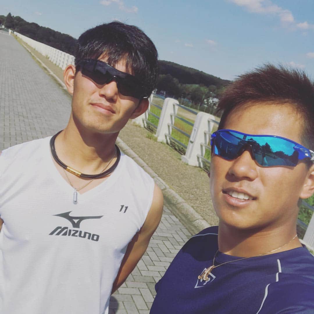 のインスタグラム：「狭山湖走って来たー！ 今日はいい天気☀️ ねーん #狭山湖#いもい#今井達也#マンギャ #きょー#いききってる#仕上がってる #instagood#instalike#followme #tagsforlikes#tflers#いいね」