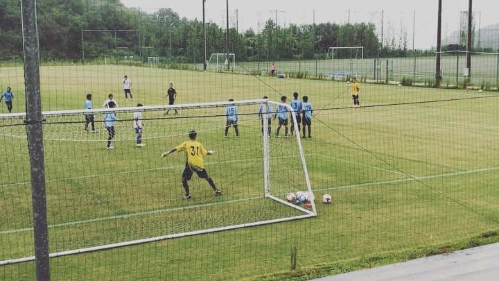 大崎玲央のインスタグラム：「チラベルト松澤👏🏽 #徳島ヴォルティス #松澤香輝 #goalkeepergoal #chilavert」