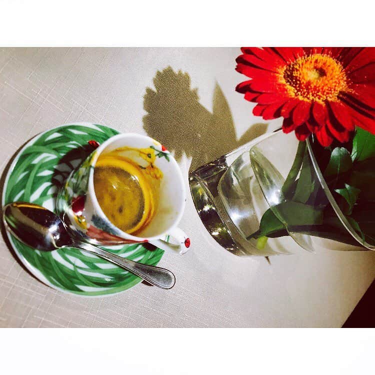 佐野ひなこさんのインスタグラム写真 - (佐野ひなこInstagram)「good morning ☺︎ エスプレッソのカップが可愛すぎる ソーサーが絶妙。てんとう虫が🐞ツボ(°_°) 今日も素敵な1日を💐」10月2日 7時45分 - hinako_sano
