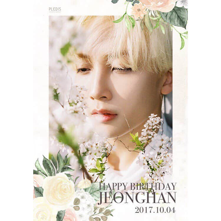 SEVENTEENさんのインスタグラム写真 - (SEVENTEENInstagram)「20171004 Happy Angel JEONGHAN's Day♥ #Happy_JEONGHAN_Day #SVT_1004  #SEVENTEEN #JEONGHAN」10月4日 0時00分 - saythename_17