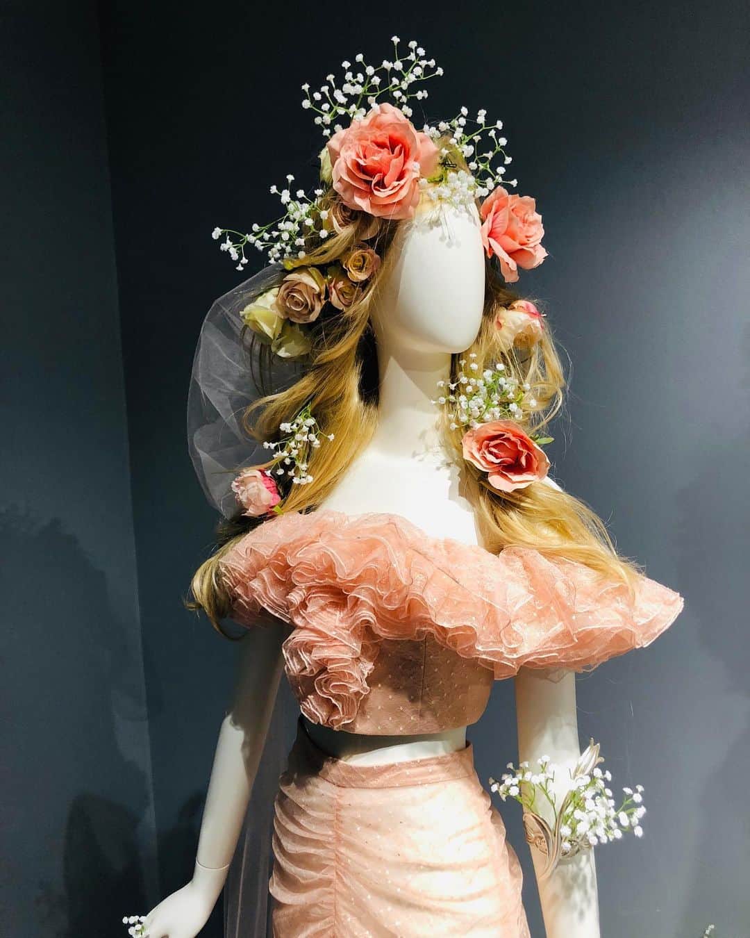のインスタグラム：「Rodarte’s SS18 Blush Ensemble on display at the @womeninthearts, 2018-19.」