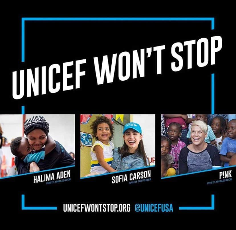 ソフィア・カーソンさんのインスタグラム写真 - (ソフィア・カーソンInstagram)「Tonight, the world comes together to honor and celebrate our heroes...because #UNICEFWontStop, and neither will we. I have the surreal HONOR of interviewing my idol Audrey Hepburn’s granddaughter, the incomparable Emma Kathleen Hepburn Ferrer. Emma, I will cherish our conversation forever & I can’t wait to share it with the world. Alongside some of my HEROES, @cher, @pink, my dear @halima, @milliebobbybrown, @morganfreeman and countless others, ‪join us and our @unicefusa family tonight 8pm ET‬ / ‪5pm PT‬ at unicefwontstop.org. Link is in my bio💙」5月10日 5時42分 - sofiacarson