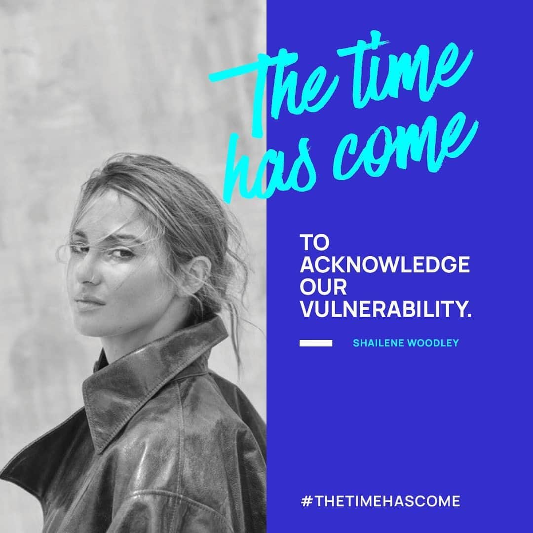 マリオン・コティヤールのインスタグラム：「Thank you @shailenewoodley for joining #thetimehascome movement @fondationnh #letempsestvenu」