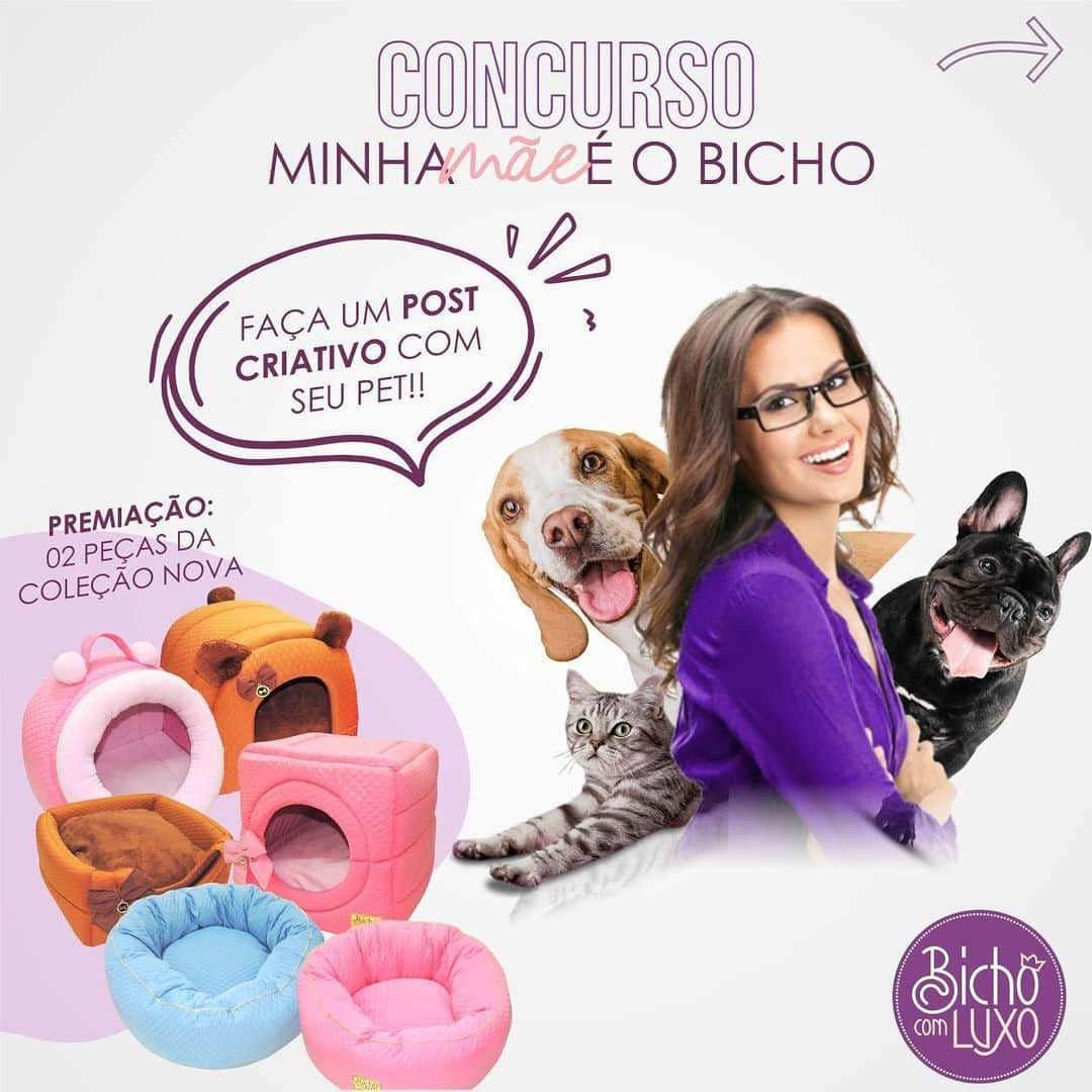 Nicole Bahlsさんのインスタグラム写真 - (Nicole BahlsInstagram)「Minha mãe é o bicho💟  Faça uma postagem super criativa com seu pet e use a #minhaMAEehobicho e marque o instagram @bichocomluxooficial, lembrando que tem que estar nos seguindo e marcar dois amigos nos comentários. . 🏆 Serão 3 contemplados: Um sorteio nos comentários e dois selecionados pelos nossos jurados (um feminino e um masculino). . 🎁Os ganhadores irão levar cada um 02 peças da nova coleção a escolha do ganhador.  Arrasta para o lado e confere nossos jurados e abuse da criatividade. Queremos ver registros lindos por aqui 💟」5月6日 10時02分 - nicolebahls