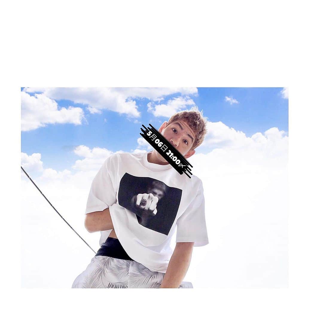 ベンドラメ礼生のインスタグラム：「2020.05.06 . . オリジナルTシャツ販売期間 本日の21:00までとなってます。 プロフィールからサイトにアクセスして 購入できます。 よろしくお願いします。 . . . #ベンドラメ礼生  #サンロッカーズ渋谷」