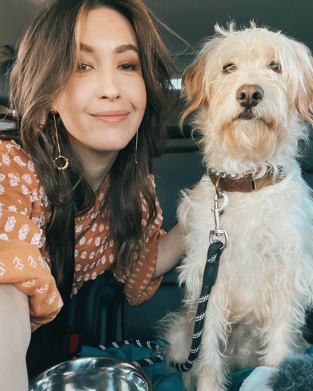 ケイト・ボイージェルのインスタグラム：「this weekend was a big one for our little fam - meet our new rescue pup, Nola! ⚜️ We are totally in love with this little furball and so excited to be her forever home. Read all about Nola and how we adopted her (plus more pics!) on my blog @wethedreamers today! Link in bio! 🐶 🐾 .  Also, help me convince @bretthughes6 we should make her an instagram! #wheatenterrier #wheaten #wheatensofinstagram https://wethedreamers.com/blog/2020/5/5/meet-nola-kates-new-rescue-pup」