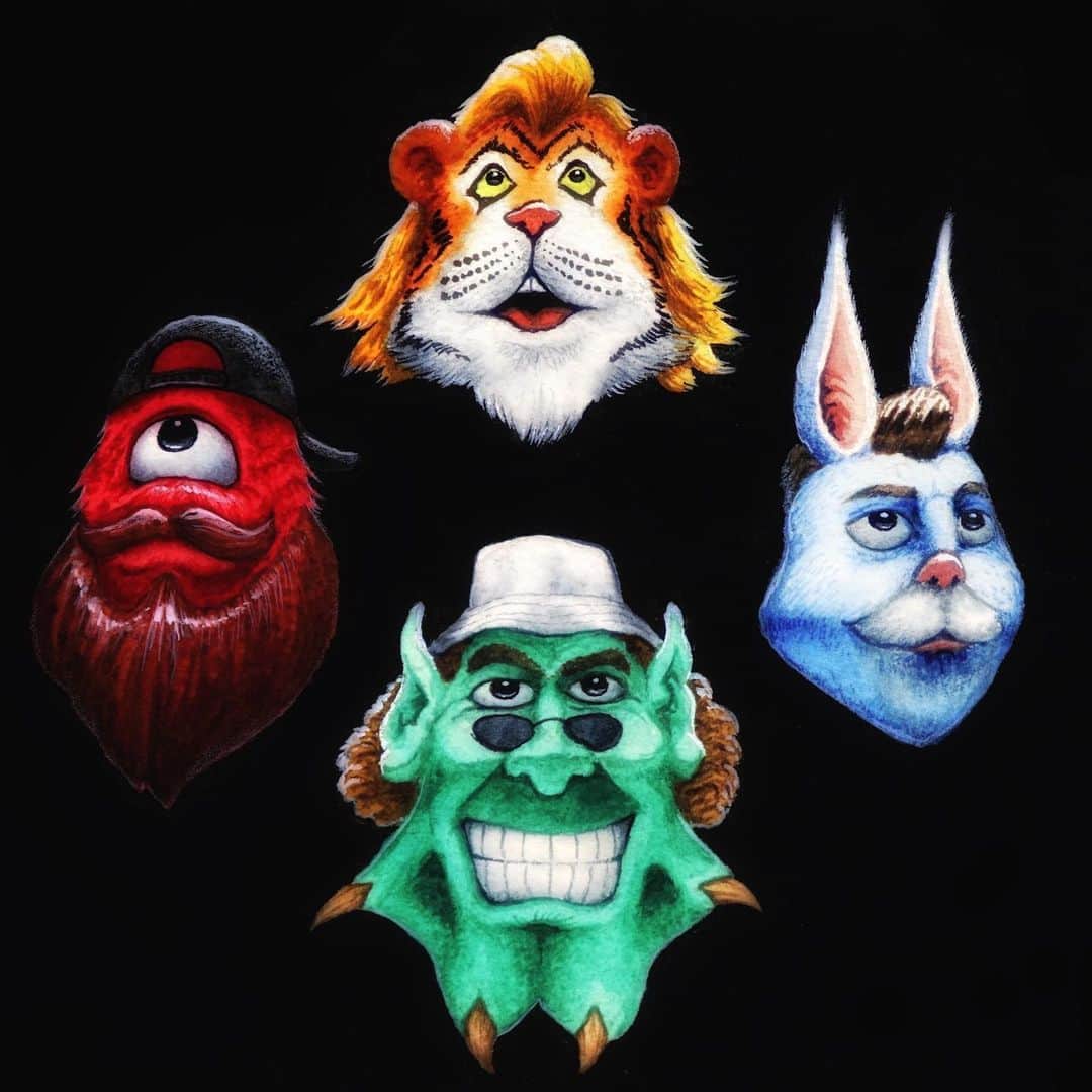 Don Brocoのインスタグラム：「The amazing @requestamonster has only gone and done your boys! All these amazing pictures are HANDPAINTED and all the proceeds go straight to the NHS. If you have a little one who can dream up a monster just go ahead and ask him to paint it! Donation link in the @requestamonster bio❤️❤️❤️」