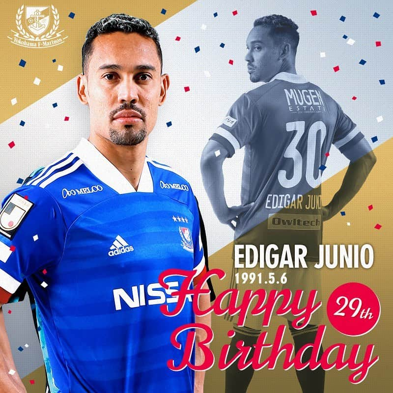 横浜F・マリノスさんのインスタグラム写真 - (横浜F・マリノスInstagram)「. Happy Birthday! @edigarjunio . #fmarinos #エジガルジュニオ #EdigarJunio #誕生日おめでとう #happybirthday」5月6日 7時29分 - yokohamaf.marinos