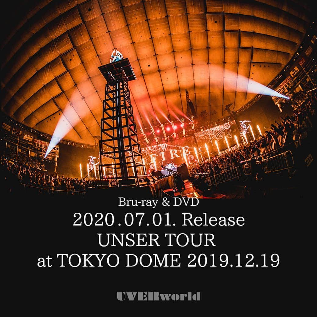 UVERworld【公式】さんのインスタグラム写真 - (UVERworld【公式】Instagram)「2020年7月1日 Release 「UNSER TOUR at TOKYO DOME 2019.12.19」  #uverworld  #uverworld拡がる  #unser #本音を言えばすごく沢山の方に観て欲しい #LIVEはUVERworldが真っ直ぐに魅せられる場所であり誇れる場所」5月6日 18時16分 - uverworld_official